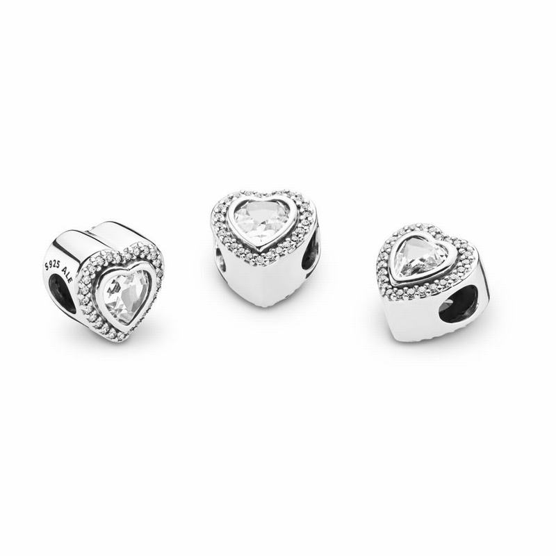 Pandora Sparkling Love Charm Online NZ, Sterling Silver (867054-UZD)